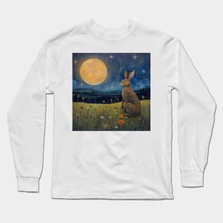 Moonlit Reverie: The Hare's Serenity 02 Long Sleeve T-Shirt